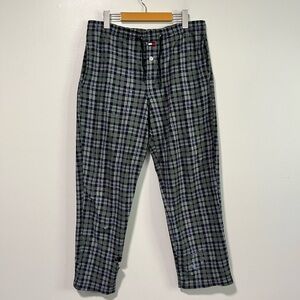Tommy Hilfiger Men’s Plaid Fleece Lounge Pants – Size Small – Flawed